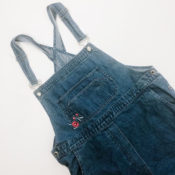 Vintage Pants - Vintage Embroidery Overalls XL